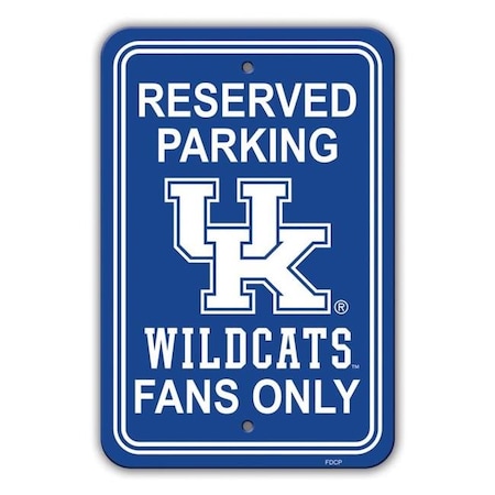 Fremont Die 40294 Kentucky Wildcats 12 X 18 In. Plastic Parking Sign